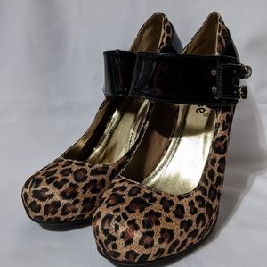 Cheetah print Dollhouse high heels